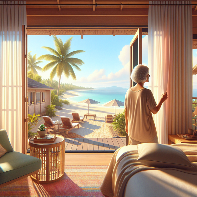 Hospedagem com acesso direto à areia em Meaípe