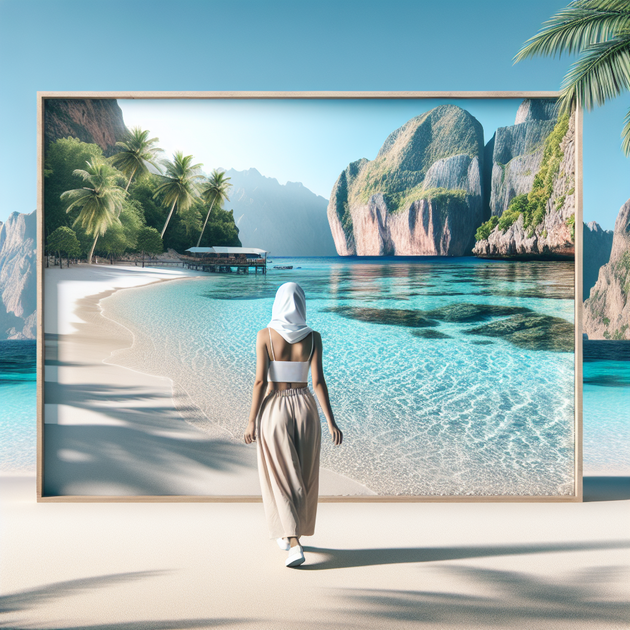 Caminho de areia até enseada vazia em Presidente Kennedy